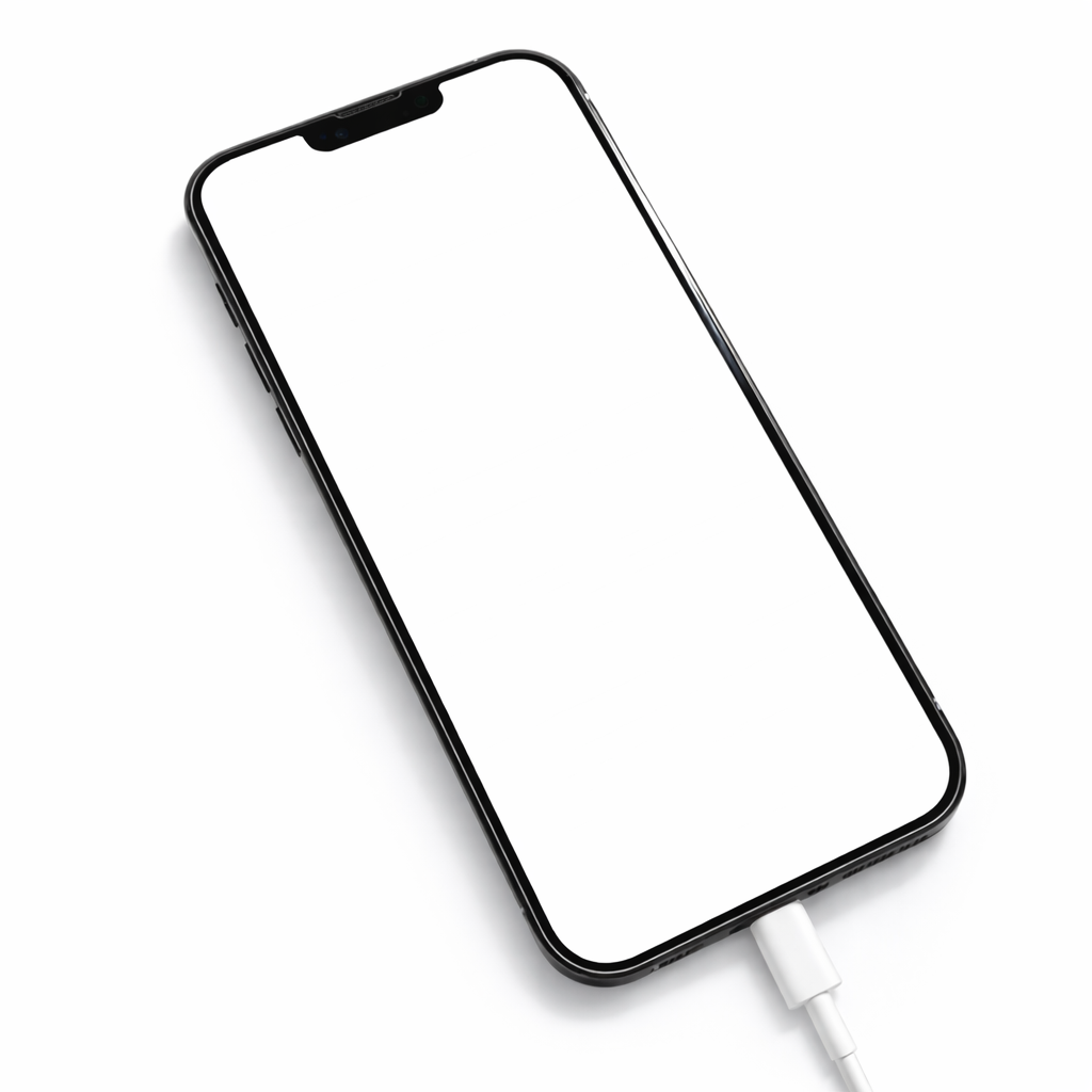 Especialista realizando o reparo crônico do iphone 13 pro max com tela branca no laboratório da Conecta Phone