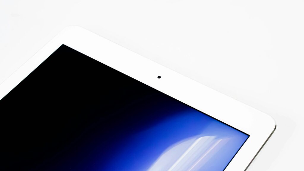 câmera frontal do iPad embaçada