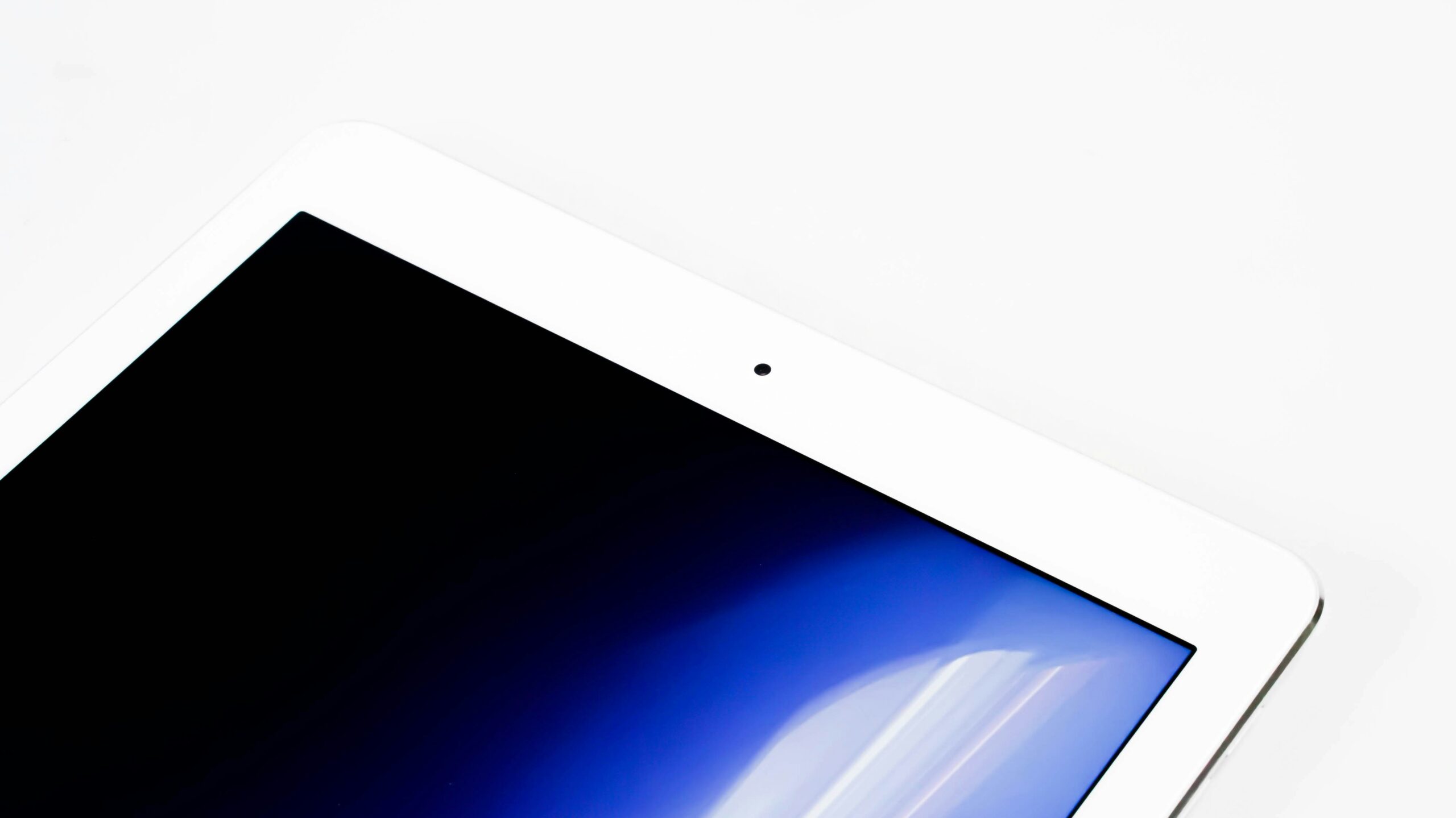 câmera frontal do iPad embaçada