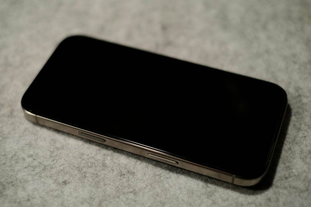 iPhone com tela preta