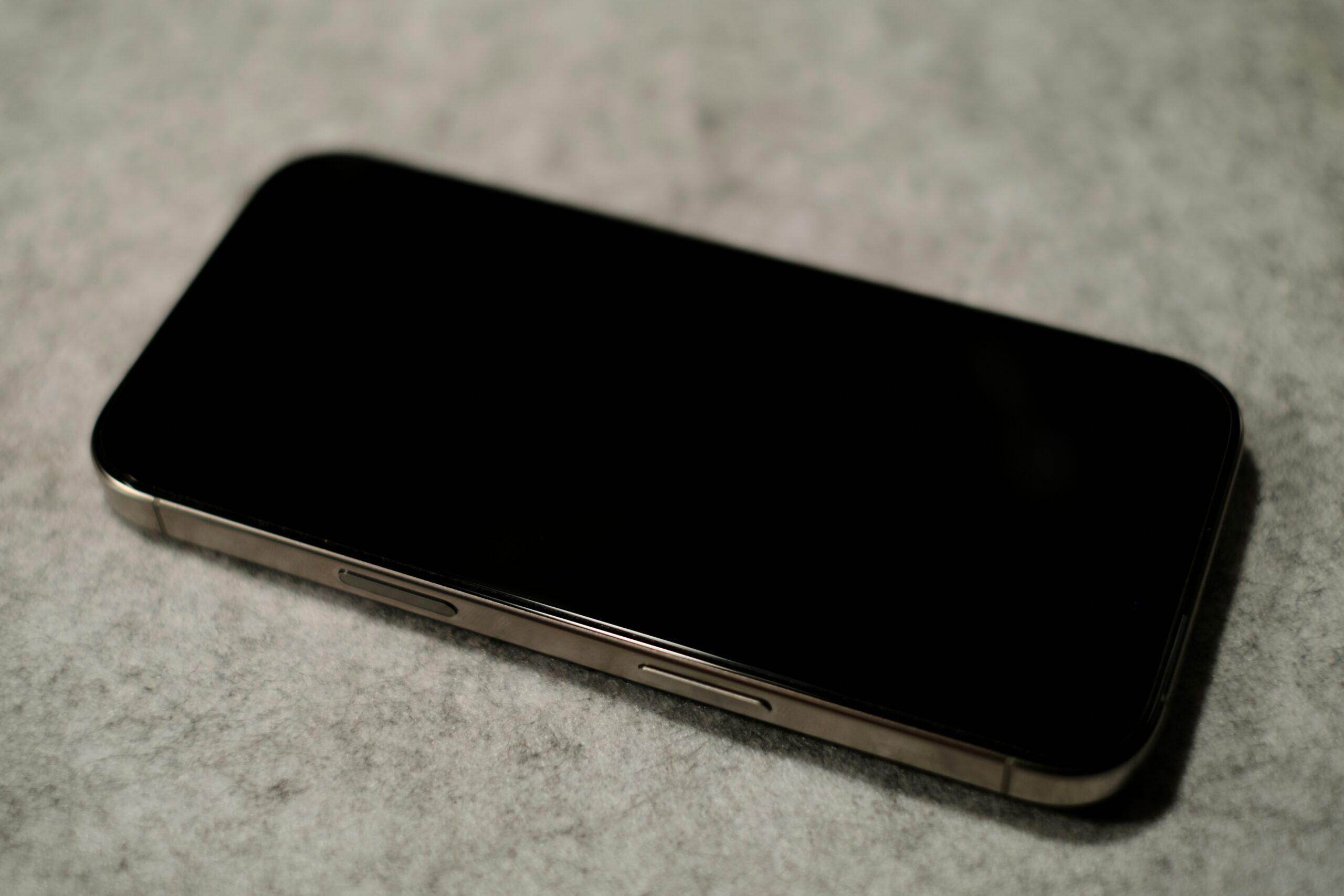 iPhone com tela preta