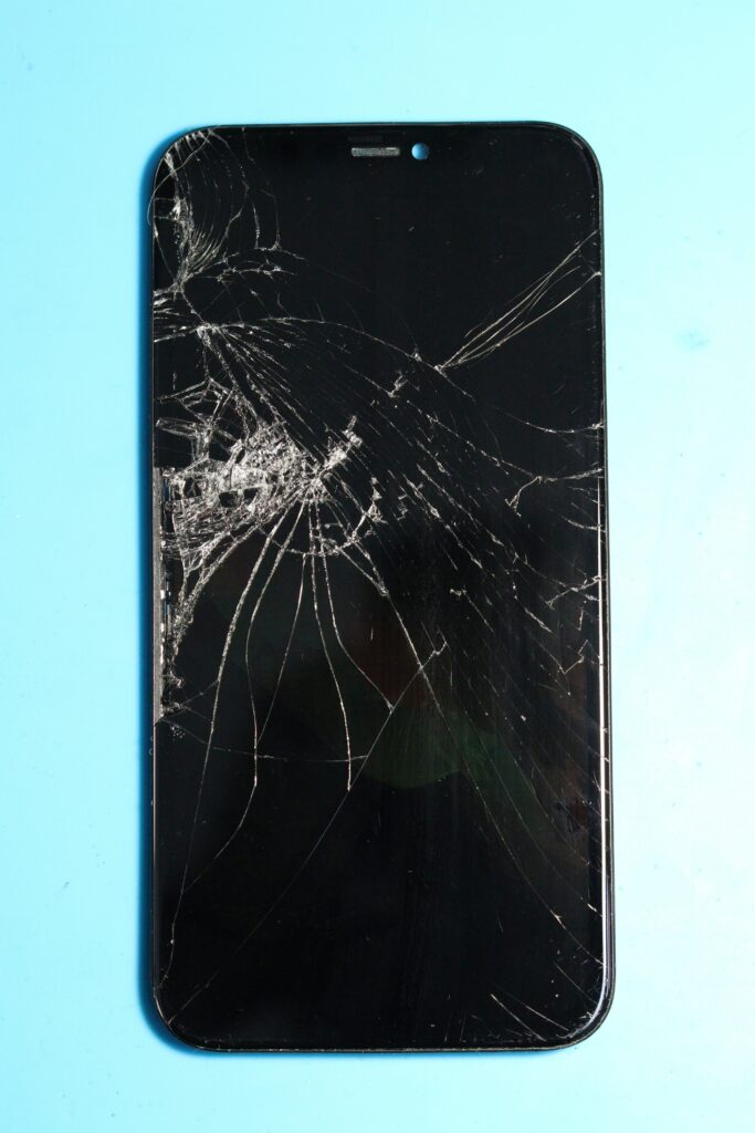 tela do iPhone quebrada ou trincada